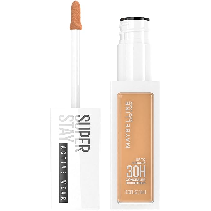 Maybelline Super Stay Liquid Concealer Makeup, Full Coverage Concealer, Up to 30 Hour Wear, Transfer Resistant, Natural Matte Finish, Oil-free, Available in 16 Shades, 30, 1 Count