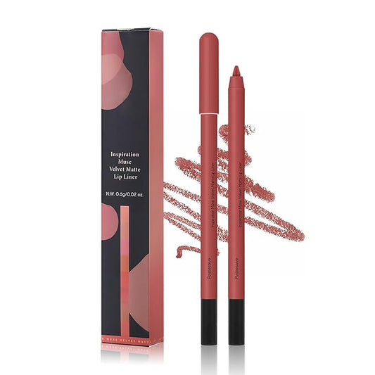 KISSIO Lip Liner,Creamy Lip Pencil,Long Lasting Lip Liner with Sharpener,Matte Finish,Smooth and Soft,Non-Dry,Easy to Use,Cruelty free,0.02 oz,05 Possessive