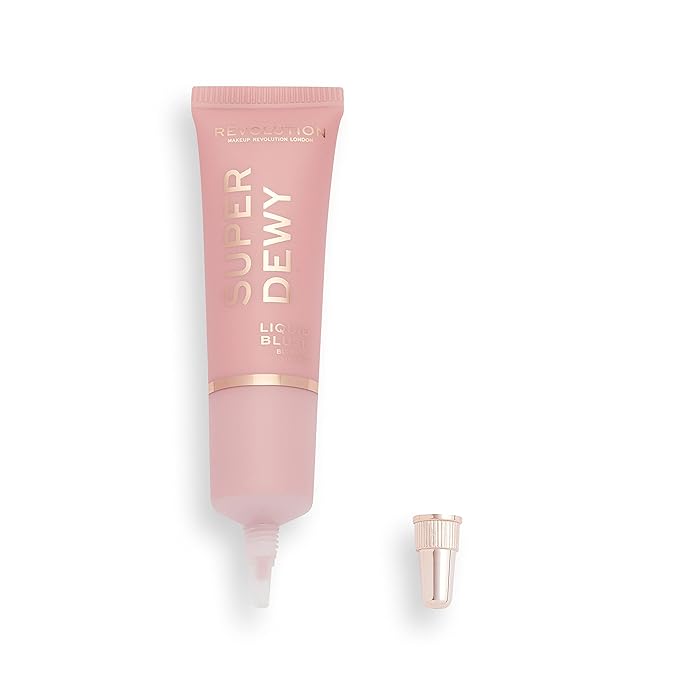 Makeup Revolution Superdewy Liquid Blush, Lightweight Buildable & In Love, 0.5fl.oz