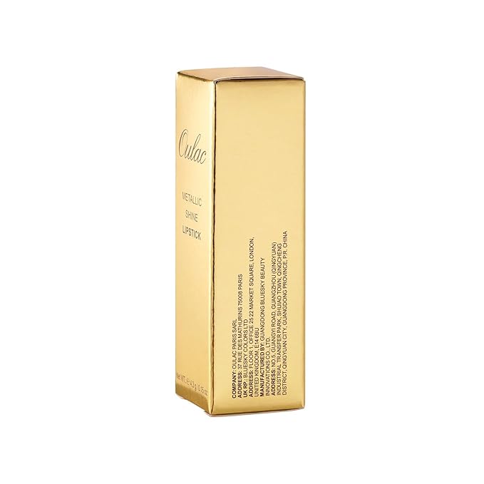 Oulac Glitter Lipstick for Women with Metallic 3D Shine Lightweight Hydrating Formula, High Impact Lip Color, Vegan Beauty, Full Coverage Lip Makeup, Christmas Gifts for Women, Viva La Vida(25)