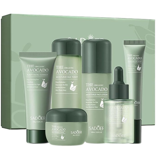 Avocado Skincare Sets, 6Pcs Skincare Gift moisturizing