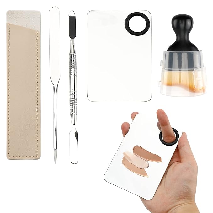 Makeup Spatula and Palette Set, Facial Makeup Tools,