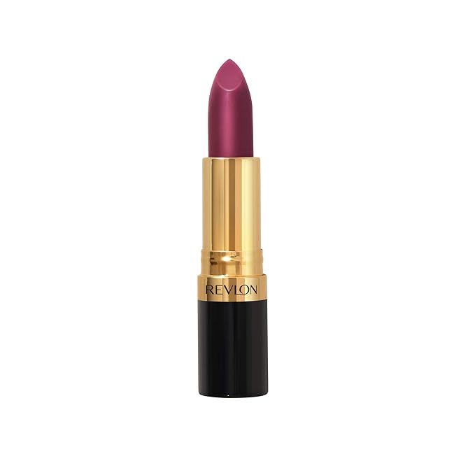 Revlon Super Lustrous Lipstick, Creamy Formula For Soft, Fuller-Looking Lips, Moisturized Feel, Plum Velour (850), 0.15 oz