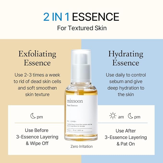 mixsoon Bean Essence, Vegansnail, Exfoliating Essence