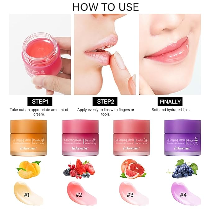 Sleeping Lip Mask, Long-Lasting Nourish & Grape)