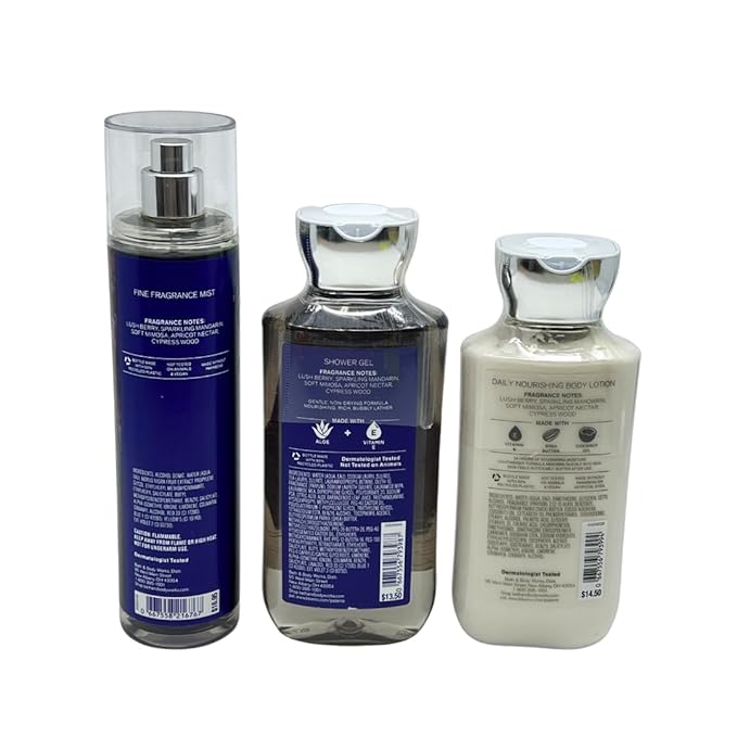 Bath and Body Works,TWILIGHT WOODS SET,shower gel,body lotion,fragrance mist.10 oz.!!