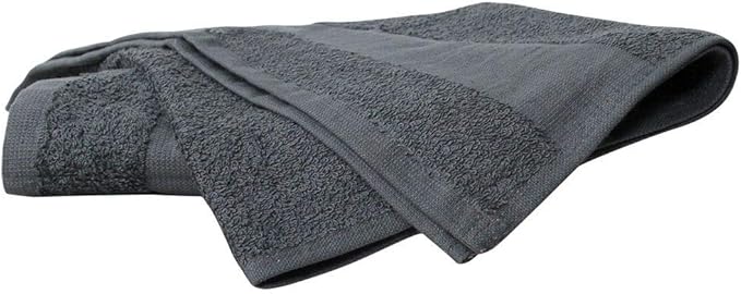 ForPro Professional Collection Premium Bleach Tough Salon Towels, Cool Grey, 100% Cotton, Bleach-Proof Towels, Stain Resistant, 16" W x 27" L, 24-Count