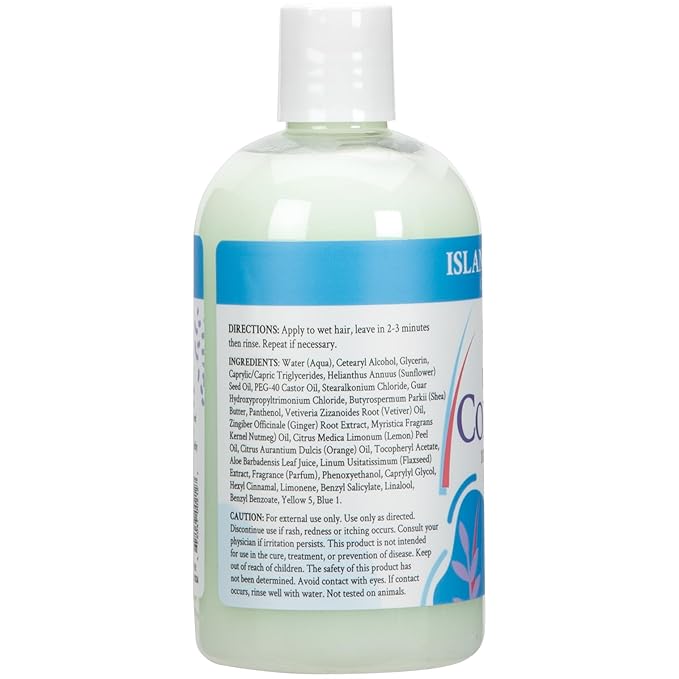 Ginger Lily Farms Botanicals Moisturizing Conditioner for Dry Hair, Island Tranquility, 100% Vegan & Cruelty-Free, Green Tea Lemongrass Scent, 12 Fl Oz