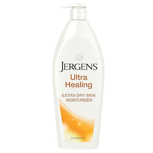 Jergens Ultra Healing Dry Skin Moisturizer, Body and Hand Lotion, for Absorption into Extra Dry Skin, 21 Ounce, with HYDRALUCENCE blend, Vitamins C, E, and B5
