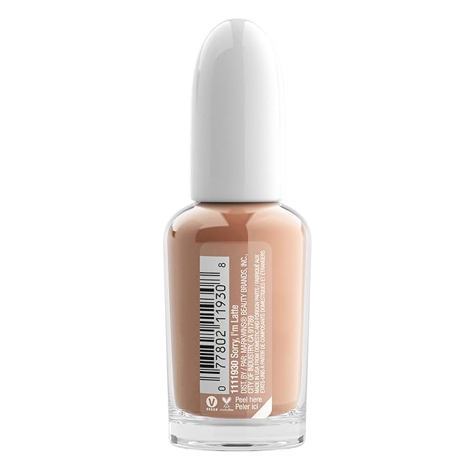 wet n wild Fast Dry AF Nail Polish, Quick 40 Second Dry Time, Long Lasting High-Shine - Sorry, I'm Latte