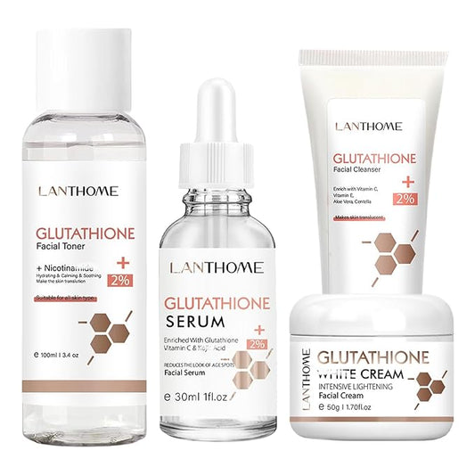 Glutathione Skincare Set, Complete Skin Care Anti-Aging