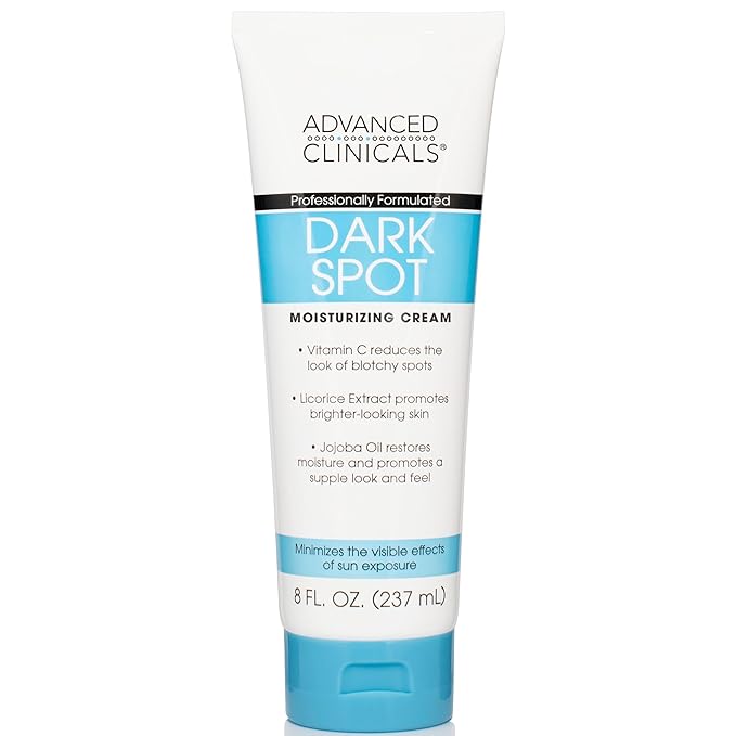 Advanced Clinicals Dark Spot Vitamin C Cream For Face, Hand, & Body Lotion, Anti Aging Therapeutic Skin Care Moisturizer Lotion Reduces Appearance Of Age Spots, Blotchy Skin, & Wrinkles, (2-Pack)