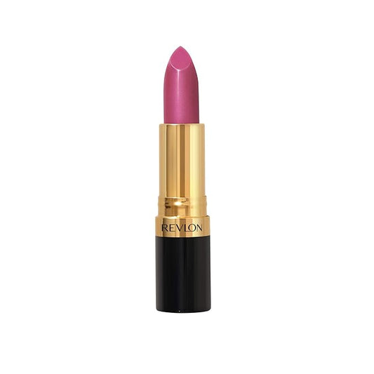 Revlon Super Lustrous Lipstick, Creamy Formula For Soft, Fuller-Looking Lips, Moisturized Feel, Fuchsia Shock (815), 0.15 oz