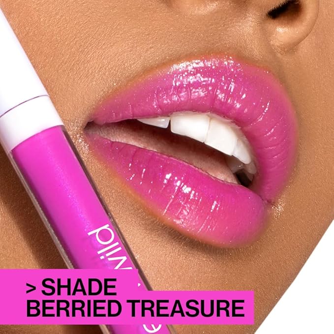 wet n wild MegaSlicks Lip Gloss, Ultra-Glossy, Vitamin-E Enriched, Ultra-Gloss High Shine Moisturizing, Cruelty-Free & Vegan - Crushed Grapes
