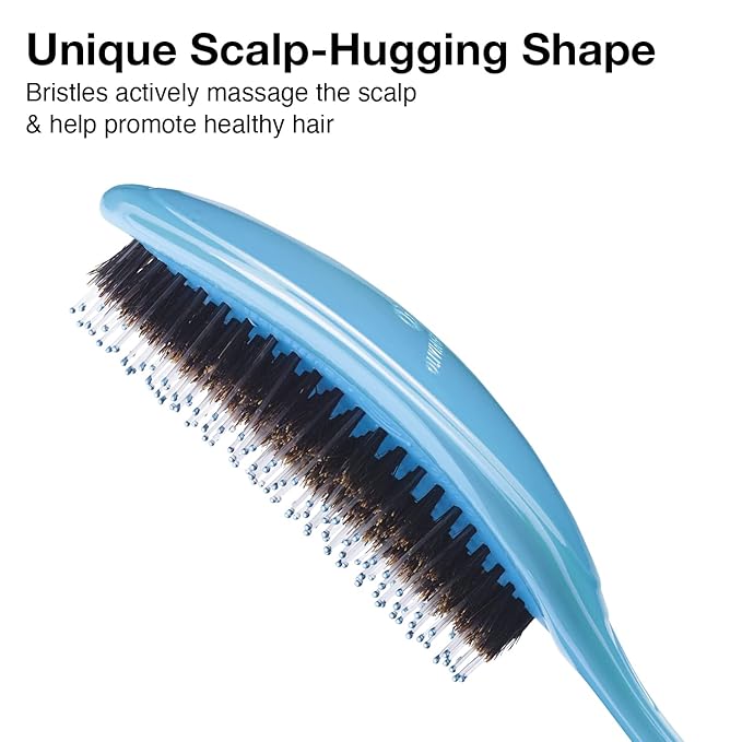 Olivia Garden Opal OG Brush Styler, To Smooth and add Shine, All hair Types, removable cushion for easy cleaning, scalp hugging for scalp massage, gentle, for women, men and children, Opal