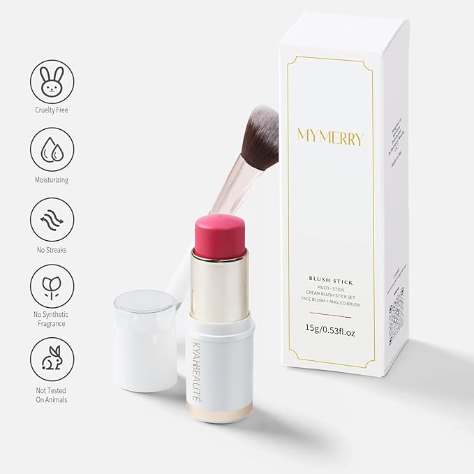 Blush Stick, Cream Blush for Cheeks and Lip