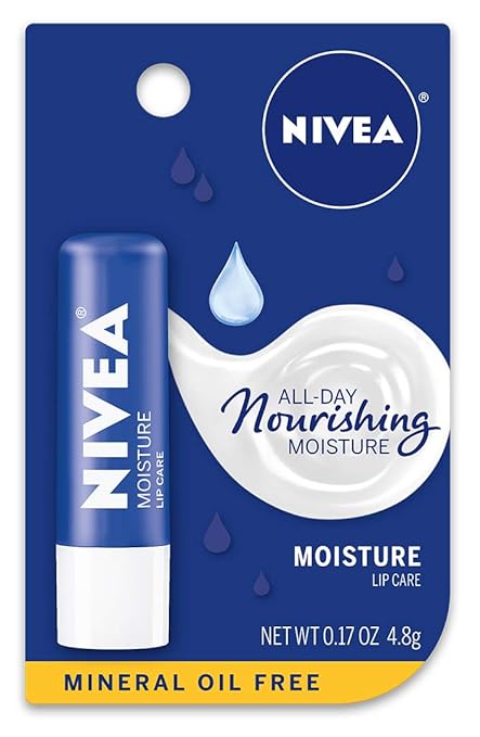 NIVEA Moisture Lip Care, Mineral Oil Oz