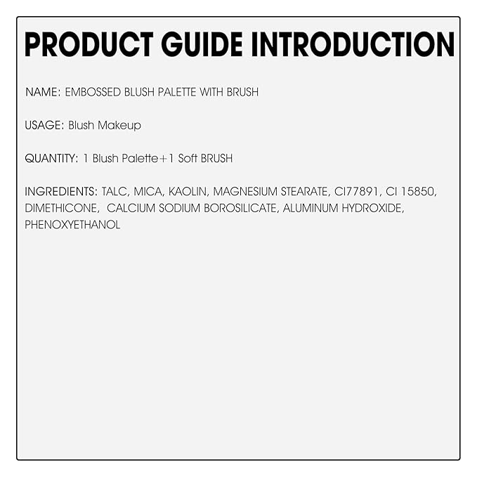 Rosewood Blush Powder Blush for Cheeks with Brush, Matte Blush Palette Blush Powder Face Blusher, Natural Blendable Formula Silky Lightweight Makeup Blush Rubores de Maquillaje, 012#