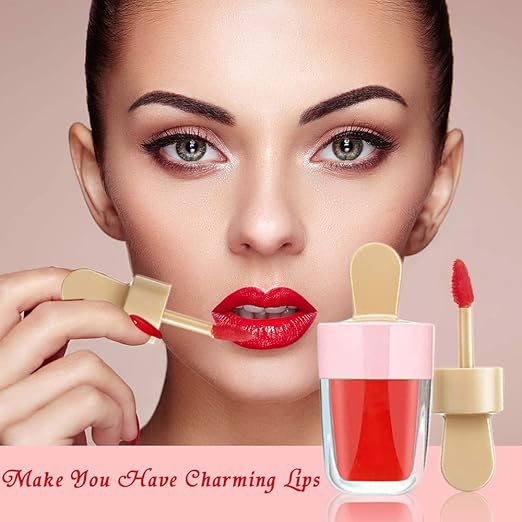 15 Pack Icecream Lip Gloss Tube Boxes Packaging, Pink Lip Gloss Boxes for 2.68x1.62 Inch Ice Cream Shaped Empty Lipgloss Tubes, Pink Ice Cream Lip Gloss Tube Bottle Packaging(Not include