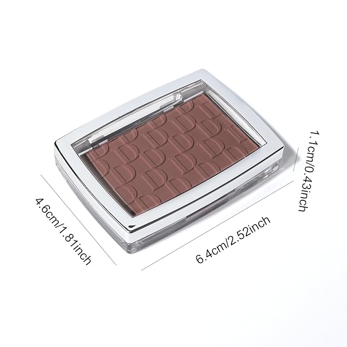 KYDA Powder Blush, Radiant Glow Face Blusher, Blendable Texture, Mahogany