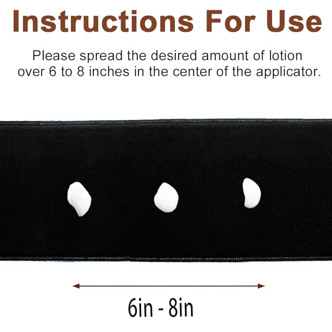 Tanning Back Lotion Applicators - Apply Lotion To Back Easily, Back Buddy Lotion Applicator For Back Self Applicator, Work With Self Tanning Mitt, Non- Absorbent Band