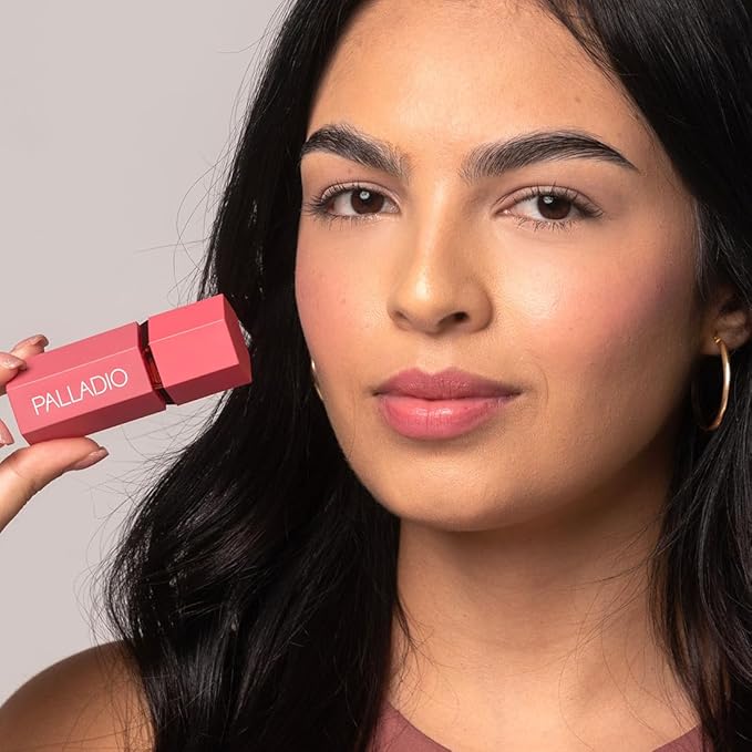 Palladio Liquid Blush for Cheeks & Lips 2-in-1 Cool Pink