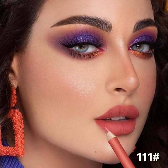 6-Color Velvet Matte Lipstick Pencils Pack for Lips Makeup, Ultra Smooth Creamy Hydrating, Long-Lasting High lmpact Color Soft Finish, Moisturized Lips (6Pcs Matte Lip pencils Set-B, Pack of 1)