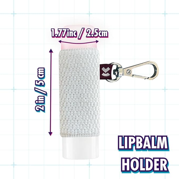 LipBalm Holder with Keychain, Lipstick Holder