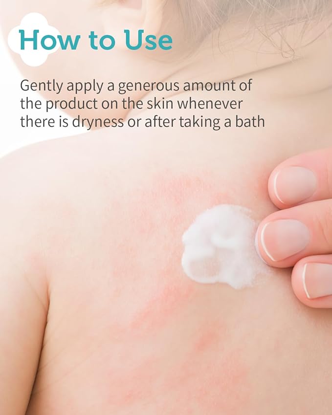 Kids' Barrier Cream - Korean Kids Daily Intensive Moisturizing Cream for Face and Body - Improves Skin Barrier & Soothing Rough Skin with Cica and Panthenol - Allergen Free Scent, 6.09 oz.