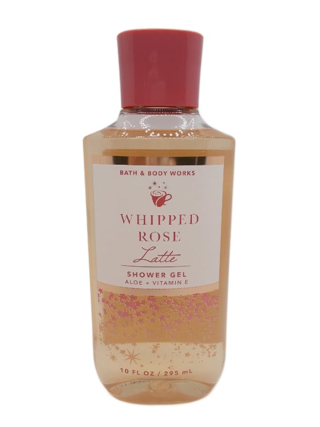 Bath & Body Works Whipped Rose Latte Shower Gel Gift Sets For Women 10 Oz (Whipped Rose Latte)