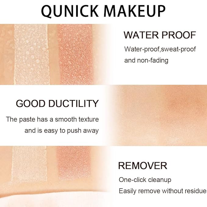 evpct 2Pcs Cream Contour Foundation Stick for Neutral