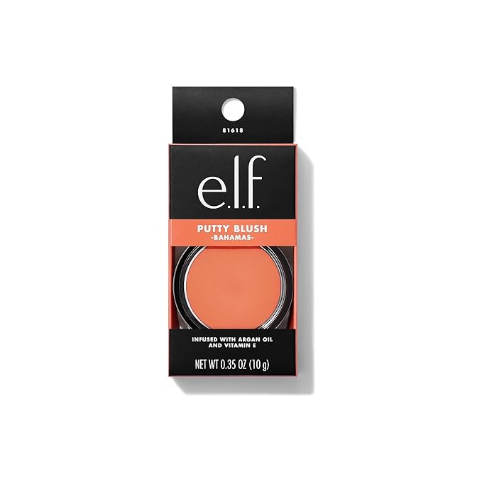 e.l.f. Putty Blush, Creamy & Ultra Pigmented Formula, Bahamas, (10g) 0.35 Oz
