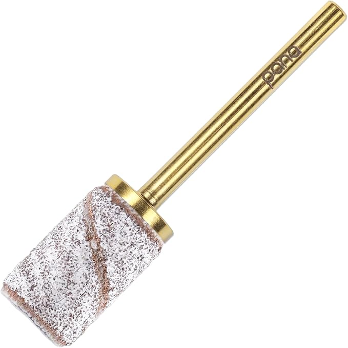 PANA 100 Pieces Large Nail Sanding Bands Professional Nail Manicure Great Fit for Nail Drill Bits for Acrylic Nails (100 Grit, Zebra)