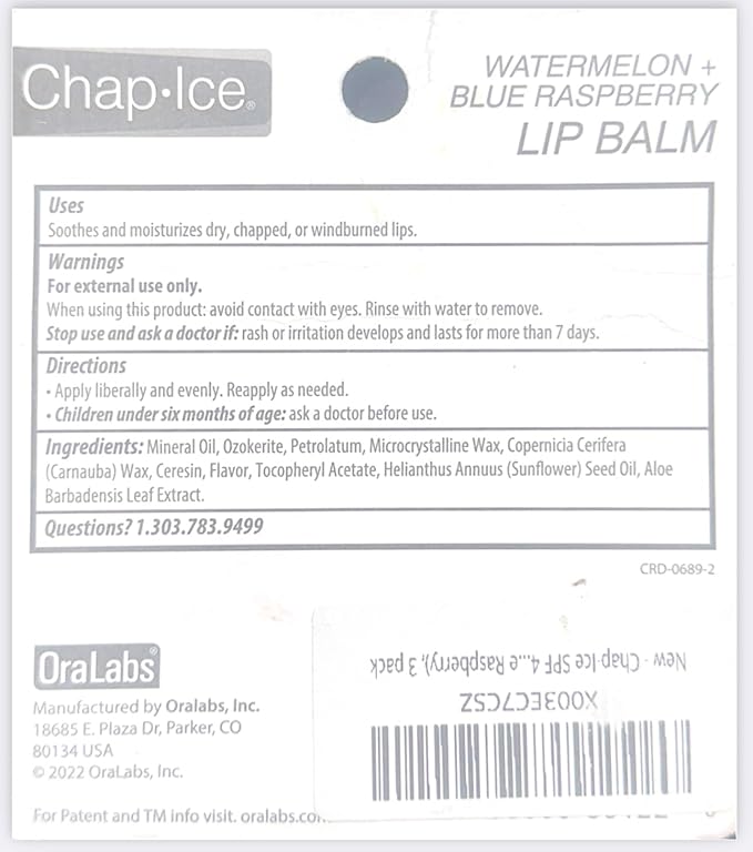 Chap-Ice SPF 4 Premium Lip Balm,