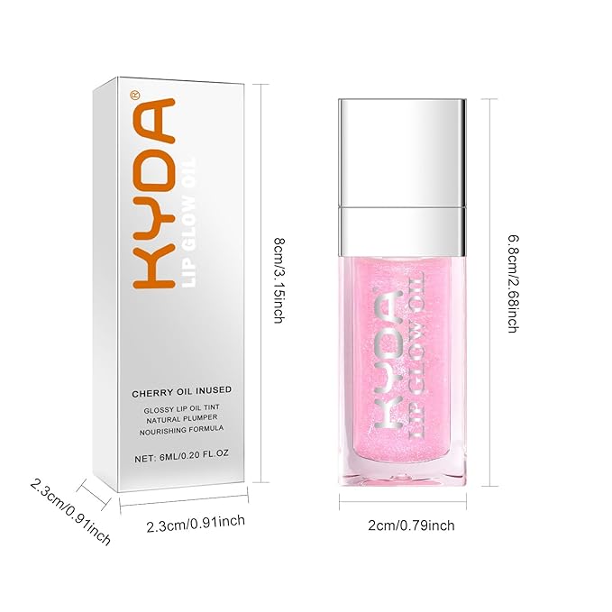 KYDA Hydrating Lip Glow Oil, Color Changing Tint, Lip