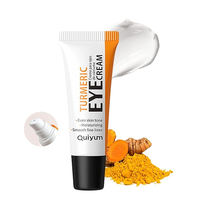 Turmeric under eye cream, for