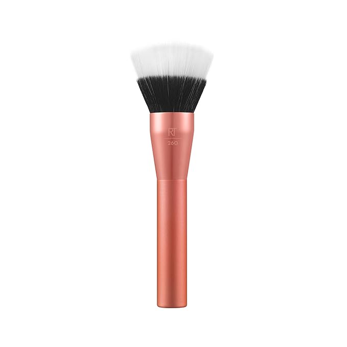 Real Techniques Extra Big Stippling Brush, Large Makeup Brush for Liquid & Cream Foundation, BB/CC Cream, Skin Tints, XL Oversized Brush, Cruelty-Free, Synthetic Bristles, 1 Count
