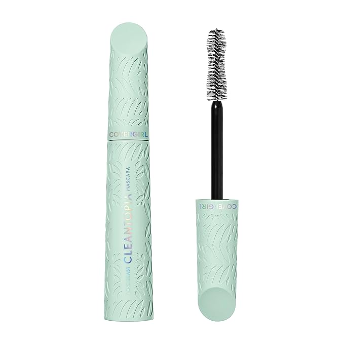 CoverGirl Lash Blast Cleantopia Mascara - Volume & Lengthening, Black Brown Frost, Vegan, Clean, Sensitive Eyes, No Smudge, 0.32oz