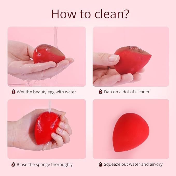 BEAKEY Makeup Sponge 5 Pcs Set,