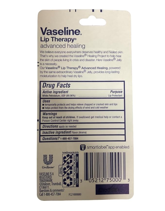 Vaseline Lip Therapy Petroleum Jelly Advanced