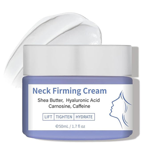 Neck Firming Cream, Tighten and Lift Neck Cream for Crepey Skin, Anti-Aging Neck & Décolleté Cream, Smooth & Tight Sagging Skin, Organic Pure Neck Cream 1.7 Floz