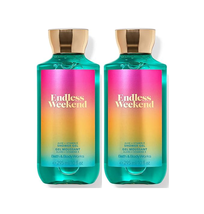Bath and Body Works Endless Weekend Shower Gel Gift Sets For Women 10 Oz 2 Pack (Endless Weekend)
