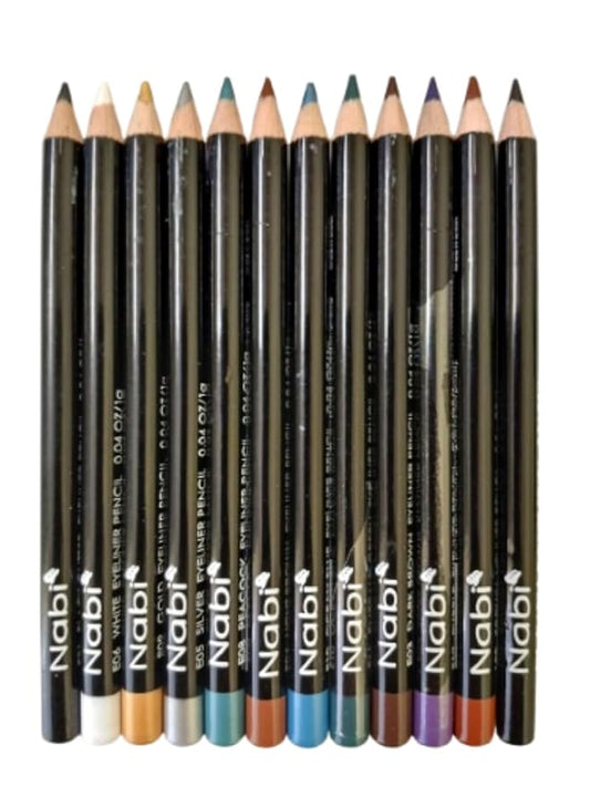 Nabi 12 Pieces, 12 Colors Eye Liner (Mixed, 5.5)