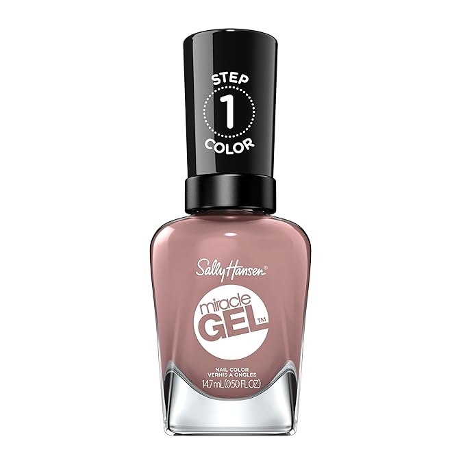 Sally Hansen Miracle Gel™, Love Me Lilac, Long Lasting, Gel-Like Formula, No UV Lamp Needed, Pink Nail Polish