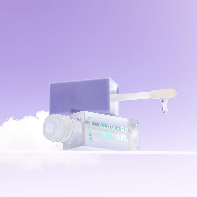 Naked Sundays SPF50 Go & Glow LIP OIL Trio - Hydrating Lightweight Lip Gloss with SPF Protection for Soft & Glossy Lips, Non-Sticky, Vegan (Watermelon