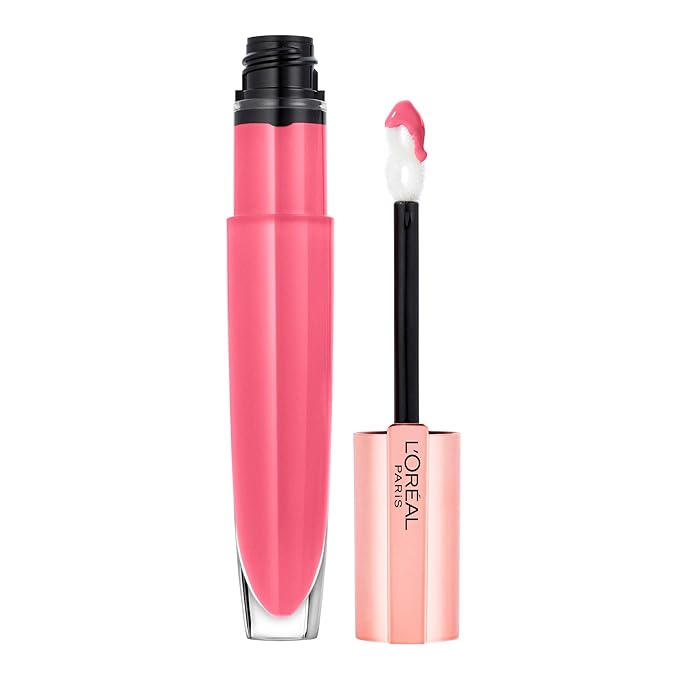 L'Oreal Paris Glow Paradise Hydrating Tinted Lip Balm-in-Gloss with Pomegranate Extract & Hyaluronic Acid, Ultra-Gentle, Non-Sticky Formula, Sophisticated Rose, 0.23 fl oz