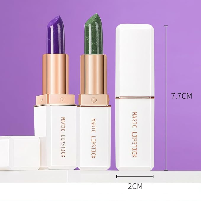 Color Changing Lipstick, 6-Colors Lip Stain Temperature Activated Vegan Formula, Magic Lipstick Long-Lasting, Nourishing, Cruelty-Free & Vegan #light yellow