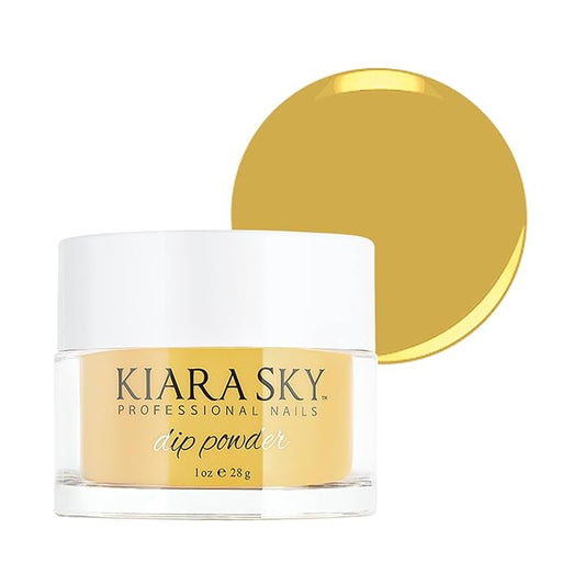 Kiara Sky Long Lasting Nail Dip Powder Yellow Tones 1 oz, The Bees Knees