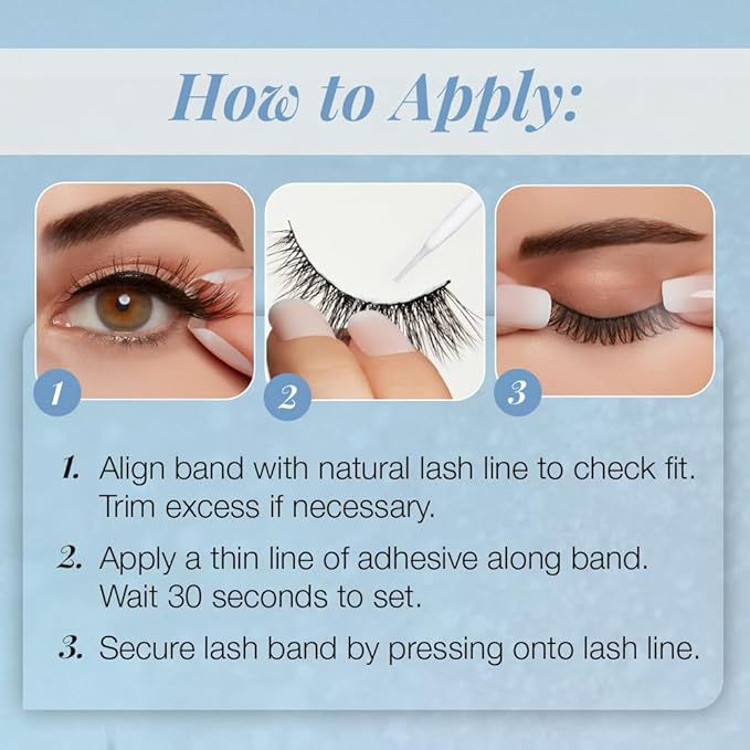 Ardell Light As Air 521 Lashes - Lightweight Natural False Eyelashes, Soft and Comfortable, 4 Pairs