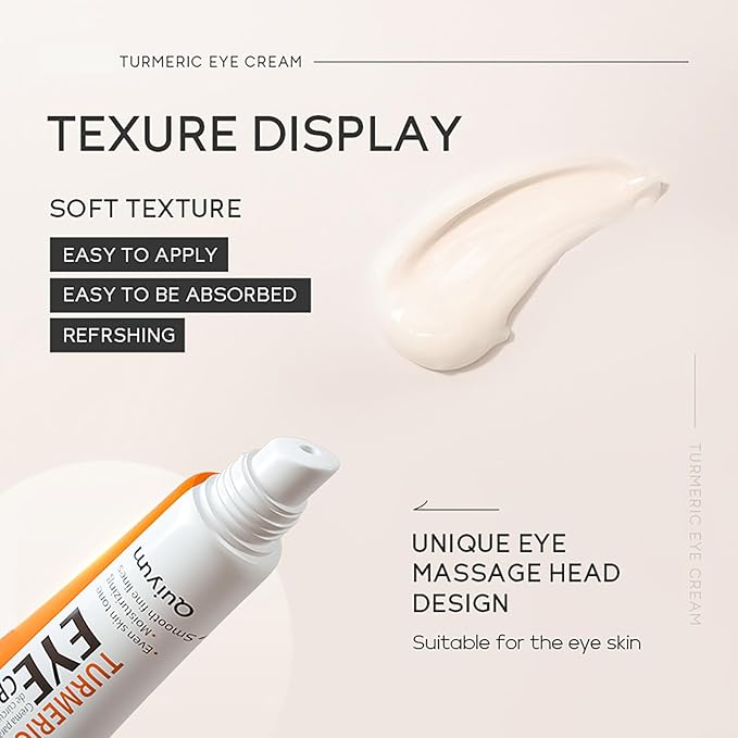 Turmeric under eye cream, for